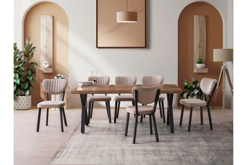 Matlerd Ruokapöytä 180 cm Suorakulmainen - Pähkinäpuu - Huonekalut - Pöytä & ruokailuryhmä - Ruokapöydät & keittiön pöydät