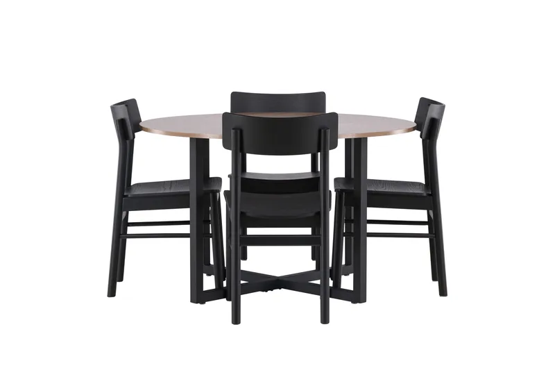 Matopöytä Durango 4 Montros tuolilla, Pähkinä