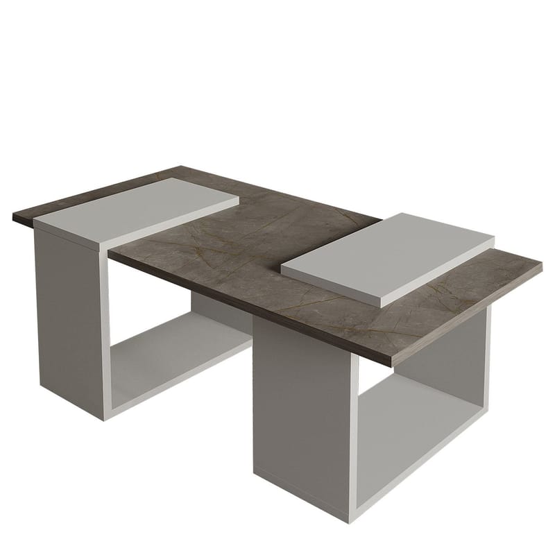 Matris sohvapöytä 90x37x46,6 cm, Gordion Marble ja Grey