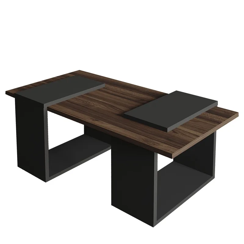 Matris sohvapöytä 90x37x46,6 cm - Pähkinä ja antrasiitti - Huonekalut - Pöytä & ruokailuryhmä - Sohvapöytä