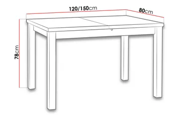 Max ruokapöytä 120x80x78 cm - Huonekalut - Pöytä & ruokailuryhmä - Ruokapöydät & keittiön pöydät
