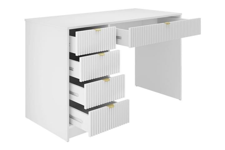 Meikkauspöytä Kintore 120x55 cm - Valkoinen - Meikki- & kampauspöydät