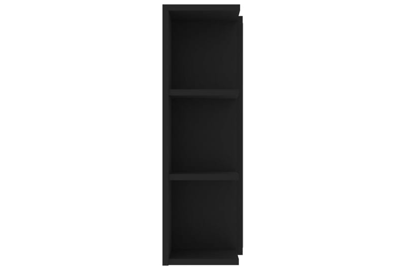 Kylpyhuoneen peilikaappi musta 80x20,5x64 cm lastulevy - Musta - Huonekalut - Pöytä & ruokailuryhmä - Meikki- & kampauspöydät