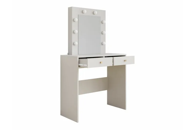 Meikkauspöytä Scotsdale 80x40 cm - Cashmere - Huonekalut - Pöytä & ruokailuryhmä - Meikki- & kampauspöydät - Meikkipöytä valolla