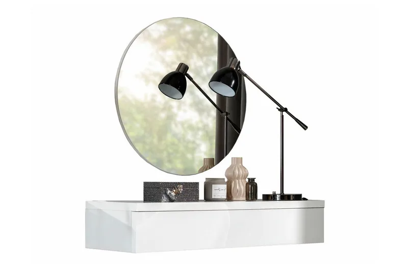 Meikkauspöytä Staffin 100x38 cm, Valkoinen