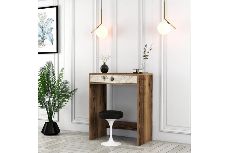 Meikkipöytä Groots 70 cm - Marmori - Huonekalut - Pöytä & ruokailuryhmä - Meikki- & kampauspöydät