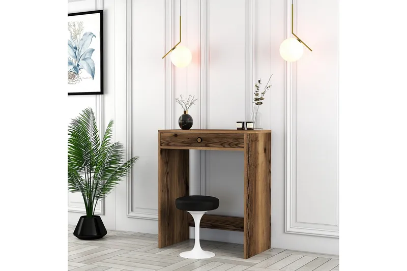 Meikkipöytä Groots 70 cm - Pähkinä - Huonekalut - Pöytä & ruokailuryhmä - Meikki- & kampauspöydät