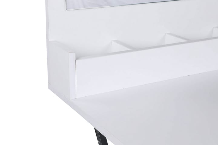 Meikkipöytä Hiyaong 100 cm - Valkoinen / musta - Meikkipöytä peilillä - Meikki- & kampauspöydät