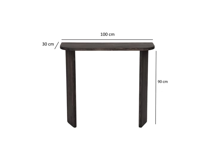 Meikkipöytä Ikigai 100 cm - Antrasiitti - Meikki- & kampauspöydät