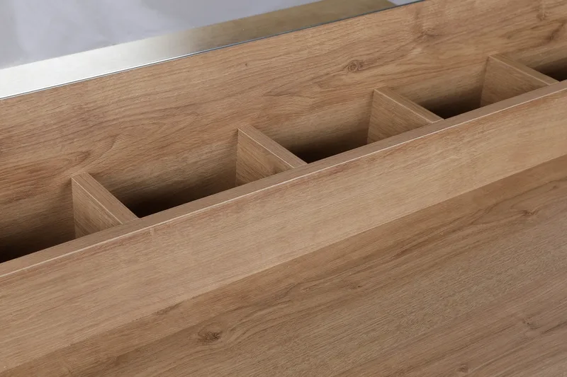 Meikkipöytä Kepapsi 100 cm - Luonnonväri/Musta - Huonekalut - Pöytä & ruokailuryhmä - Meikki- & kampauspöydät - Meikkipöytä peilillä