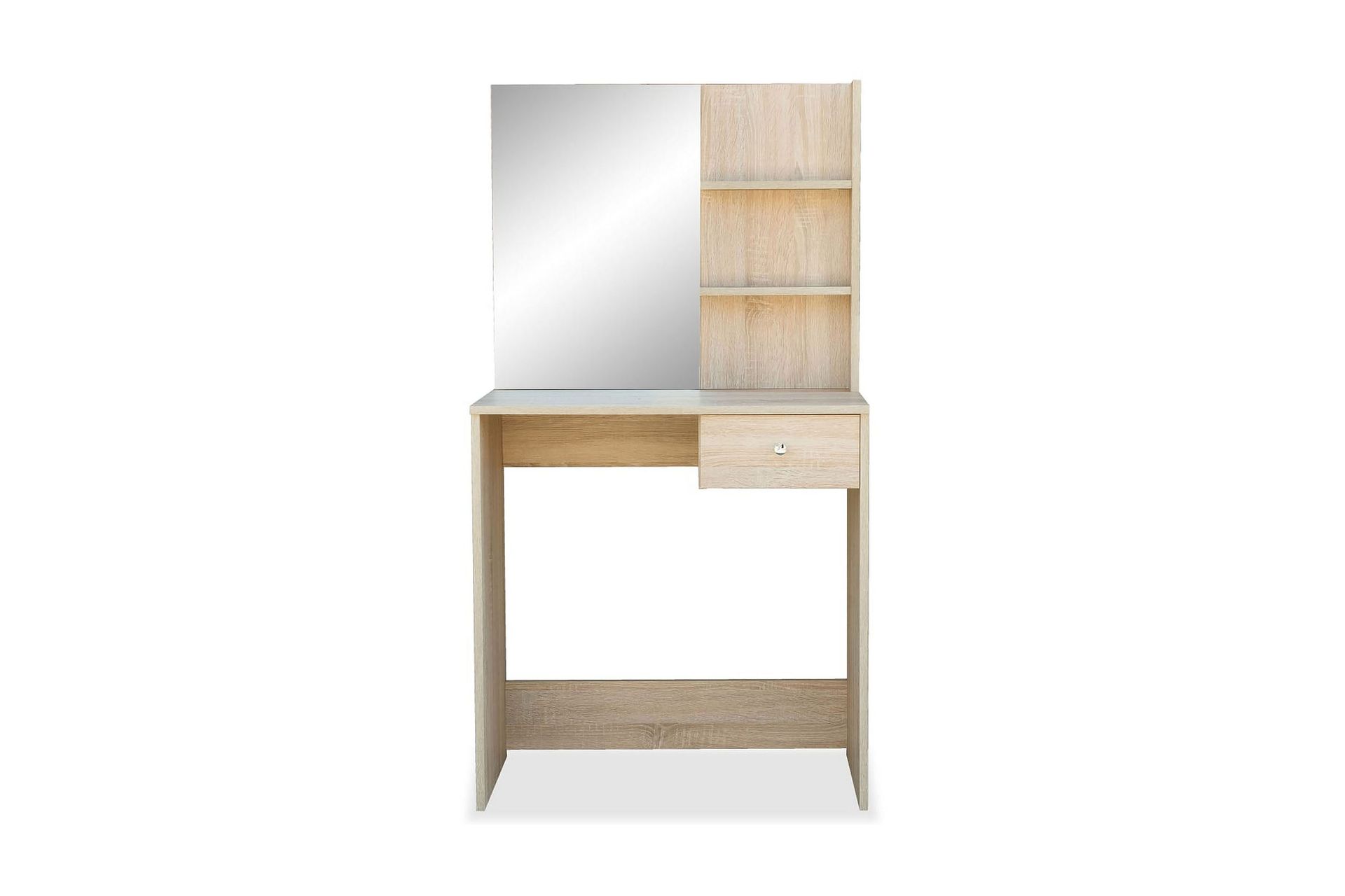 Meikkipöytä Lastulevy 75x40x141 cm Tammi - Ruskea - Huonekalut - Pöytä & ruokailuryhmä - Meikki- & kampauspöydät - Meikkipöytä peilillä