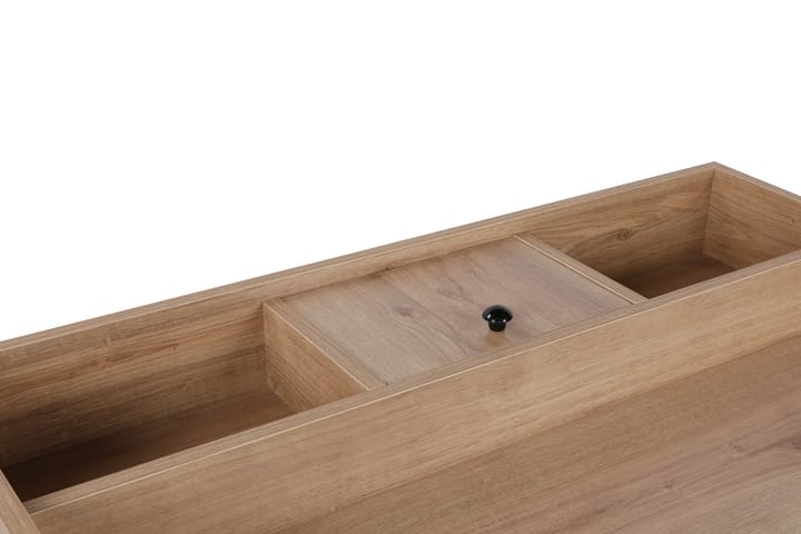 Meikkipöytä Lossers 100 cm - Pähkinä / musta - Meikkipöytä peilillä - Meikki- & kampauspöydät