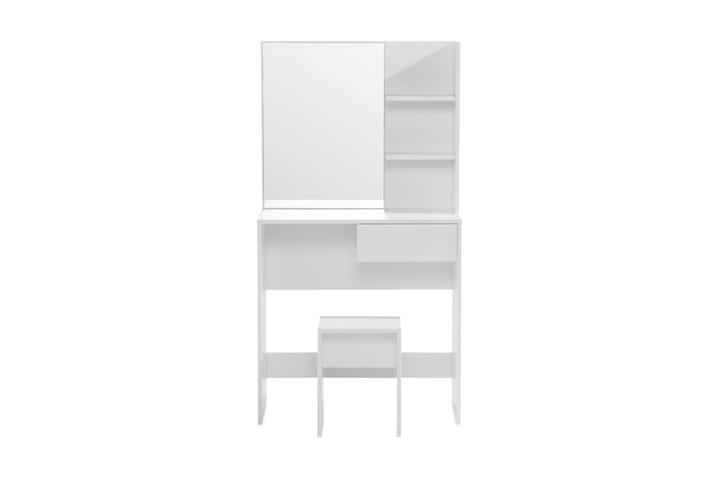 Meikkipöytä Lycke 75 cm - Valkoinen - Meikki- & kampauspöydät - Meikkipöytä peilillä