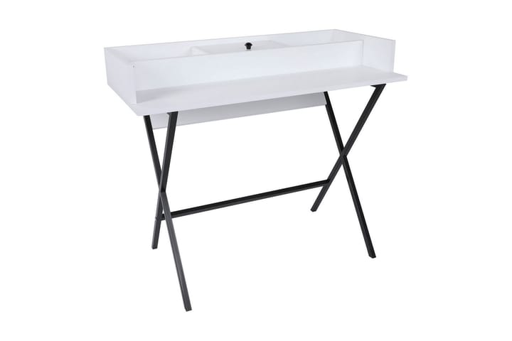 Meikkipöytä Malrik 100 cm - Valkoinen - Meikki- & kampauspöydät