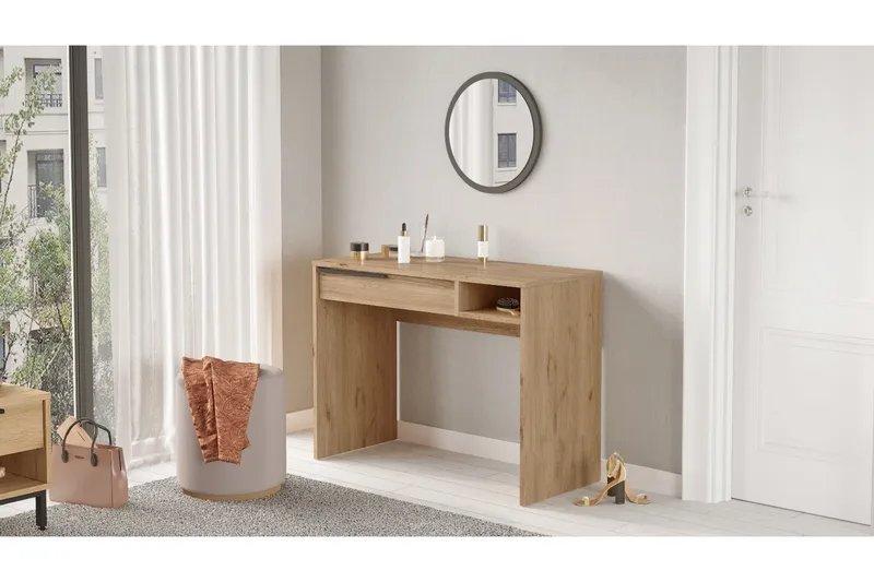 Meikkipöytä Naho 100 cm, Pähkinä