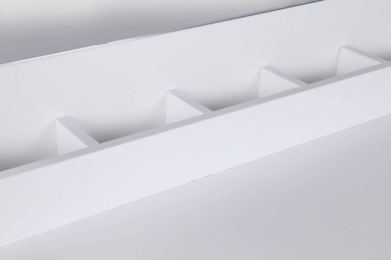 Meikkipöytä Hiyaong 100 cm - Valkoinen / musta - Huonekalut - Pöytä & ruokailuryhmä - Meikki- & kampauspöydät - Meikkipöytä peilillä