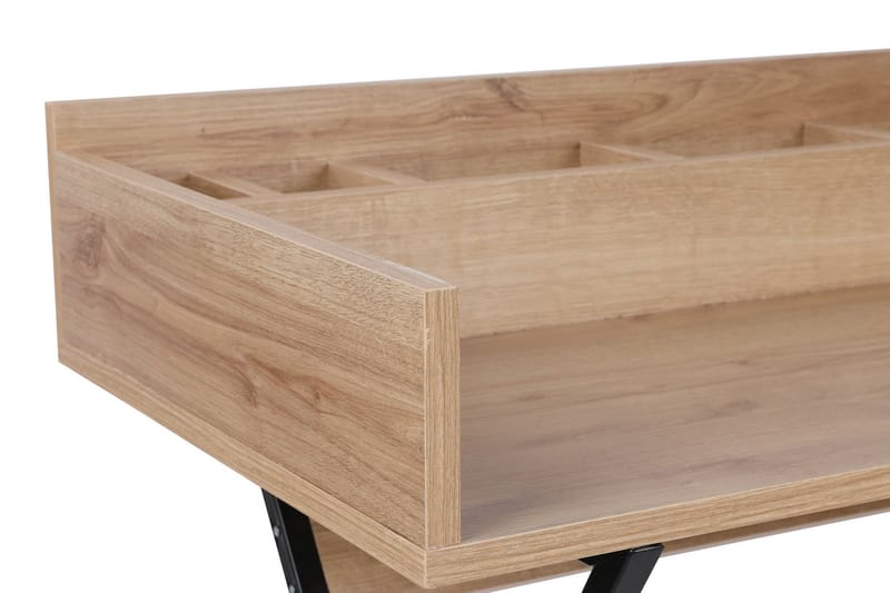 Meikkipöytä Rocke 100 cm - Luonnonväri/Musta - Huonekalut - Pöytä & ruokailuryhmä - Meikki- & kampauspöydät