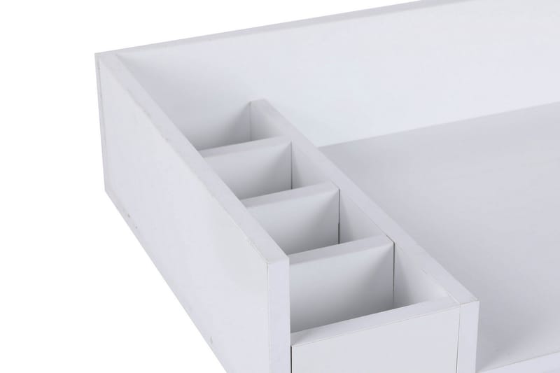 Meikkipöytä Tibani 100 cm - Valkoinen/musta - Huonekalut - Pöytä & ruokailuryhmä - Meikki- & kampauspöydät