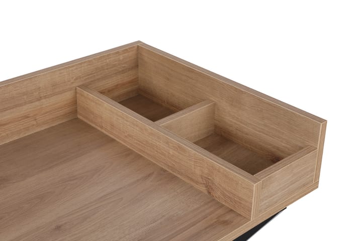 Meikkipöytä Tibani 100 cm - Pähkinä / musta - Meikki- & kampauspöydät