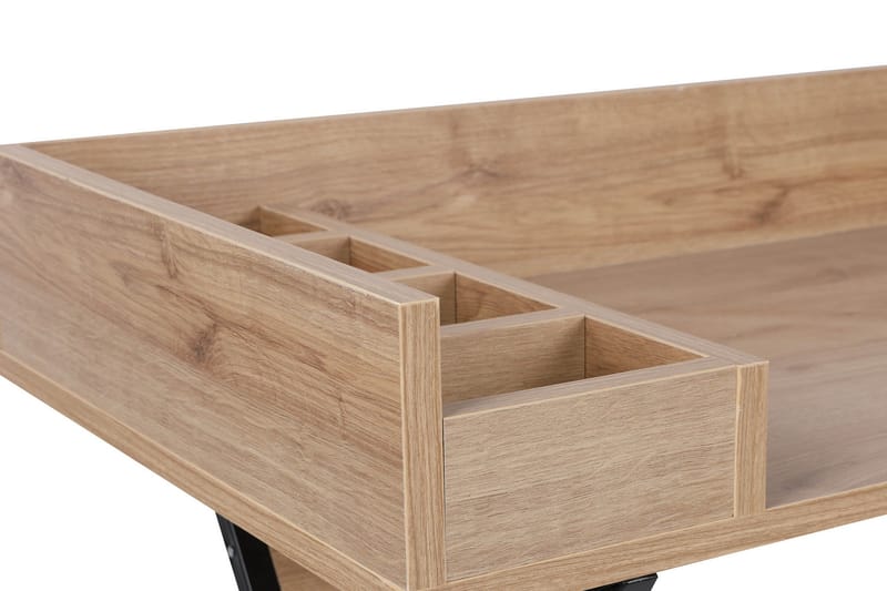 Meikkipöytä Tibani 100 cm - Pähkinä / musta - Huonekalut - Pöytä & ruokailuryhmä - Meikki- & kampauspöydät