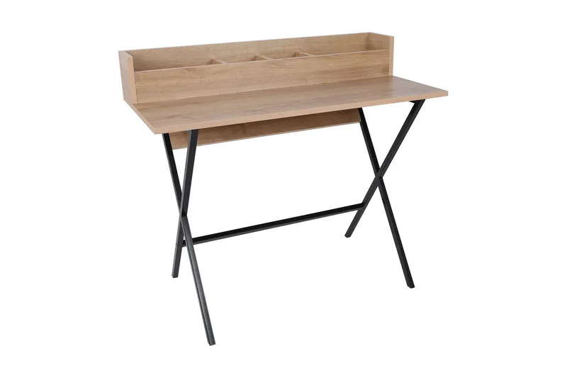 Meikkipöytä Uitiwa 100 cm, Pähkinä / musta