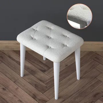 Meikkipöytä Wallxpert Eska BJ164 (90 x 141,8 x 40 cm) valkoinen - Valkoinen - Huonekalut - Pöytä & ruokailuryhmä - Meikki- & kampauspöydät - Meikkipöytä valolla