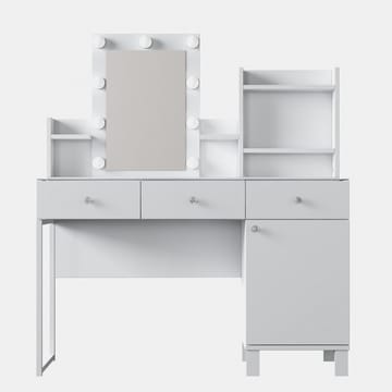 Meikkipöytä Wallxpert Hyla BJ139 (120 x 136,8 x 40 cm) valkoinen - Valkoinen - Huonekalut - Pöytä & ruokailuryhmä - Meikki- & kampauspöydät - Meikkipöytä valolla
