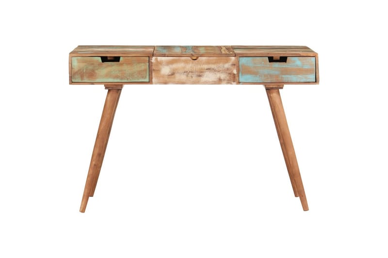 Meikkipöytä peilillä 112x45x76 cm kierrätetty täyspuu - Huonekalut - Pöytä & ruokailuryhmä - Meikki- & kampauspöydät