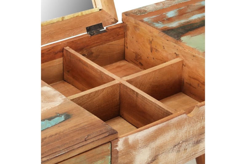 Meikkipöytä peilillä 112x45x76 cm kierrätetty täyspuu - Huonekalut - Pöytä & ruokailuryhmä - Meikki- & kampauspöydät