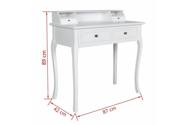 Moderni meikkipöytä - Valkoinen - Meikki- & kampauspöydät