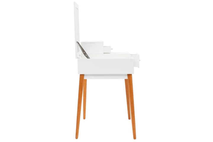 Peilipöytä MDF 60x50x86 cm - Valkoinen - Meikkipöytä peilillä - Meikki- & kampauspöydät