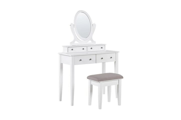 Peilipöytä Surchaud 90 cm - Valkoinen - Meikki- & kampauspöydät - Meikkipöytä peilillä