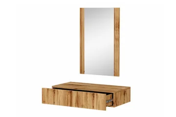 Strontian Sminkbord 80x42 cm Scandinavian Choice Brown - Huonekalut - Pöytä & ruokailuryhmä - Meikki- & kampauspöydät - Meikkipöytä peilillä