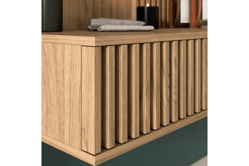 Meikkipöytä Entsian 85x40 cm - Ruskea - Huonekalut - Pöytä & ruokailuryhmä - Meikki- & kampauspöydät - Meikkipöytä peilillä