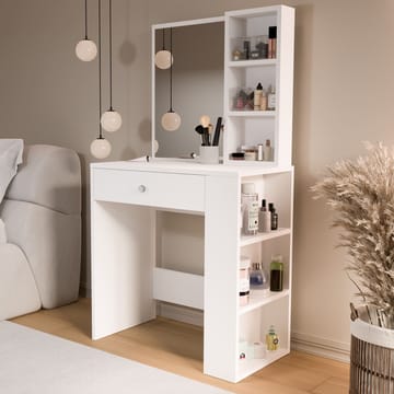 Meikkipöytä Hanah Home Monroeve (69,4 x 135 x 40 cm) Valkoinen - Valkoinen - Huonekalut - Pöytä & ruokailuryhmä - Meikki- & kampauspöydät