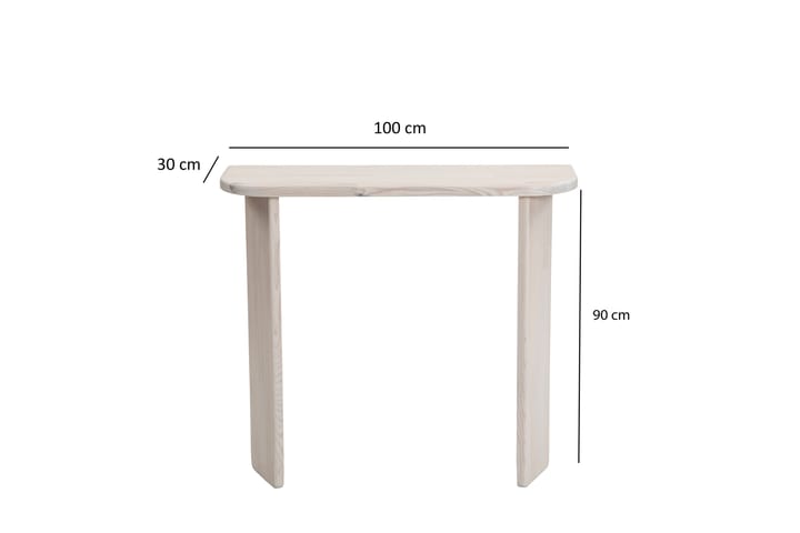 Meikkipöytä Ikigai 100 cm - Valkoinen - Meikki- & kampauspöydät