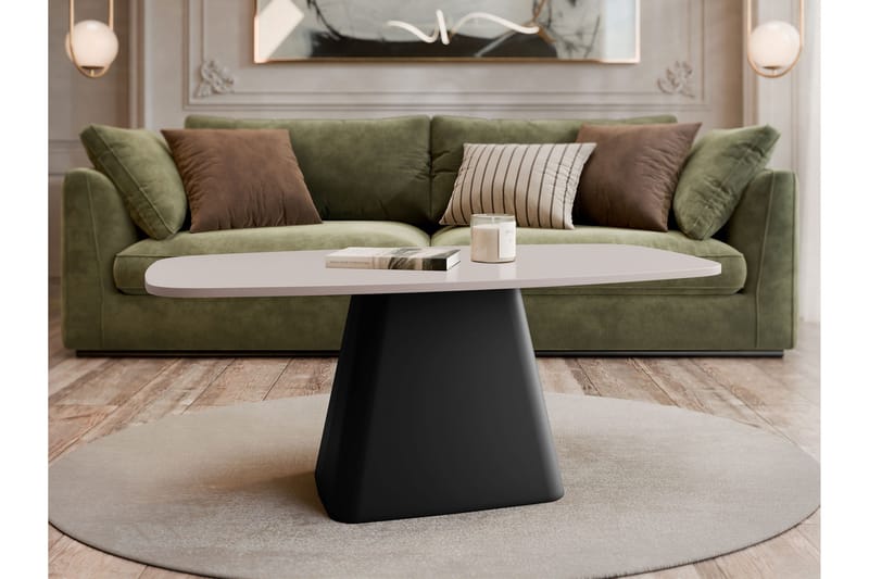 Meylor Sohvapöytä 120 cm - Beige/Musta - Huonekalut - Pöytä & ruokailuryhmä - Sohvapöytä