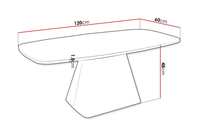 Meylor Sohvapöytä 120 cm - Ruskea/Beige - Huonekalut - Pöytä & ruokailuryhmä - Sohvapöytä