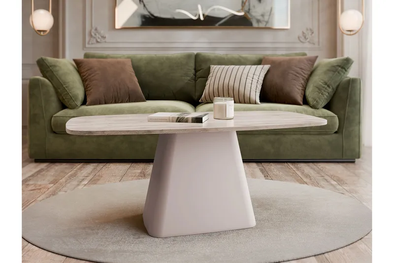 Meylor Sohvapöytä 120 cm - Ruskea/Beige - Huonekalut - Pöytä & ruokailuryhmä - Sohvapöytä