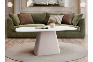 Meylor Sohvapöytä 120 cm - Valkoinen/Beige - Huonekalut - Pöytä & ruokailuryhmä - Sohvapöytä