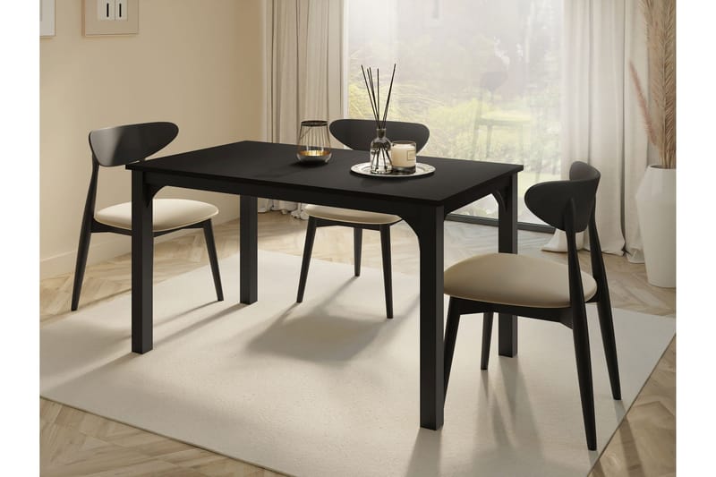Millport Ruokapöytä 178 cm - Musta - Huonekalut - Pöytä & ruokailuryhmä - Ruokapöydät & keittiön pöydät