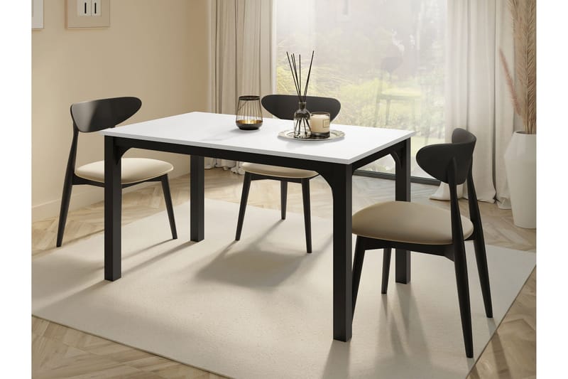 Millport Ruokapöytä 178 cm - Mustavalkoinen - Huonekalut - Pöytä & ruokailuryhmä - Ruokapöydät & keittiön pöydät