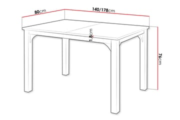 Millport Ruokapöytä 178 cm - Huonekalut - Pöytä & ruokailuryhmä - Ruokapöydät & keittiön pöydät
