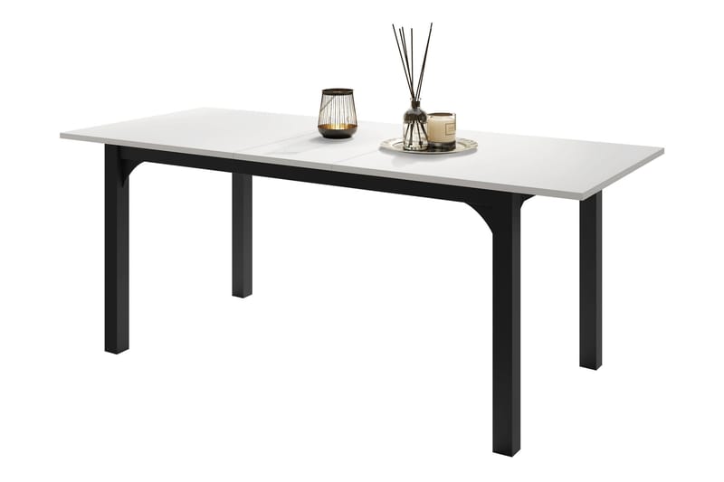 Millport Ruokapöytä 198 cm - Mustavalkoinen - Huonekalut - Pöytä & ruokailuryhmä - Ruokapöydät & keittiön pöydät