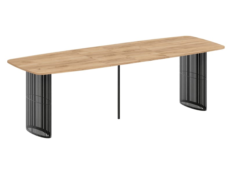 Mirion Jatkettava ruokapöytä 160-236 cm - beige / valkoinen marmori - Huonekalut - Pöytä & ruokailuryhmä - Ruokapöydät & keittiön pöydät