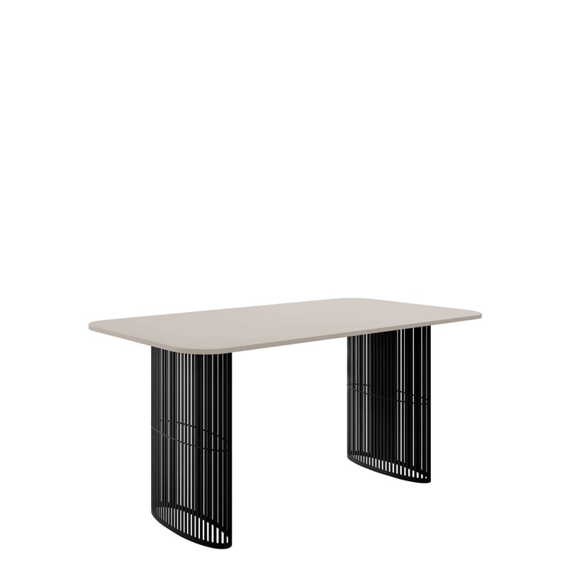 Mirion Jatkettava ruokapöytä 160-236 cm, musta / beige