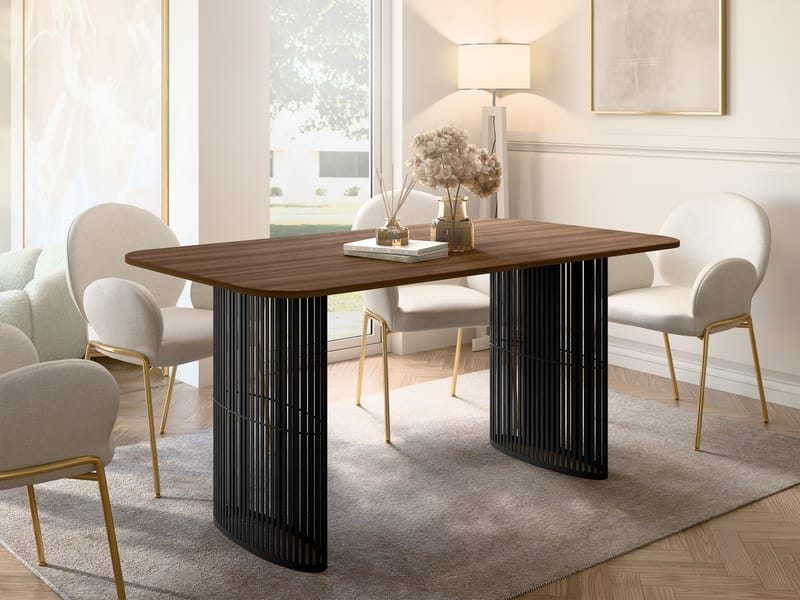 Mirion Jatkettava ruokapöytä 160-236 cm - musta / ruskea - Huonekalut - Pöytä & ruokailuryhmä - Ruokapöydät & keittiön pöydät