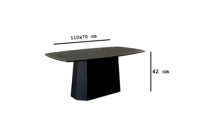 Miu Sohvapöytä 100 cm - Musta - Huonekalut - Pöytä & ruokailuryhmä - Sohvapöytä
