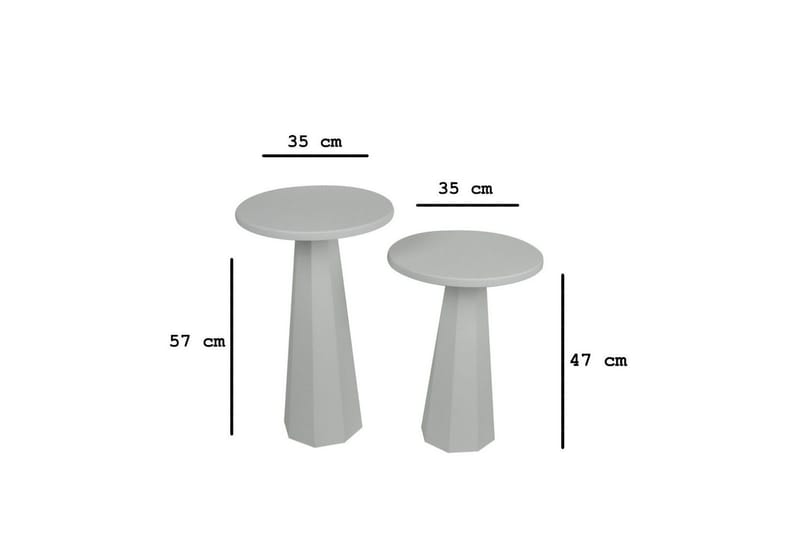 Miu Sohvapöytä 35 cm - Valkoinen - Huonekalut - Pöytä & ruokailuryhmä - Sohvapöytä