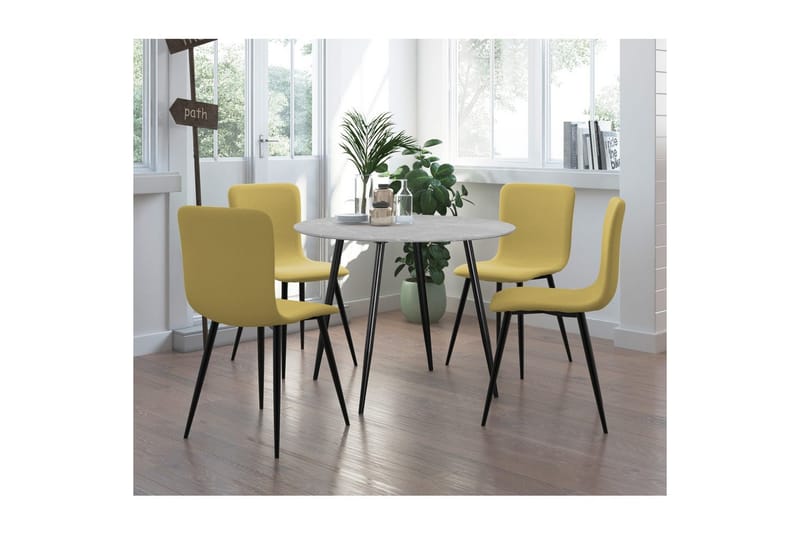 Monza Ruokapöytä Pyöreä 100 cm - Harmaa - Huonekalut - Pöytä & ruokailuryhmä - Ruokapöydät & keittiön pöydät